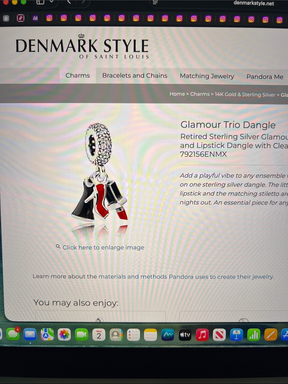Pandora Glamour Trio Dangle